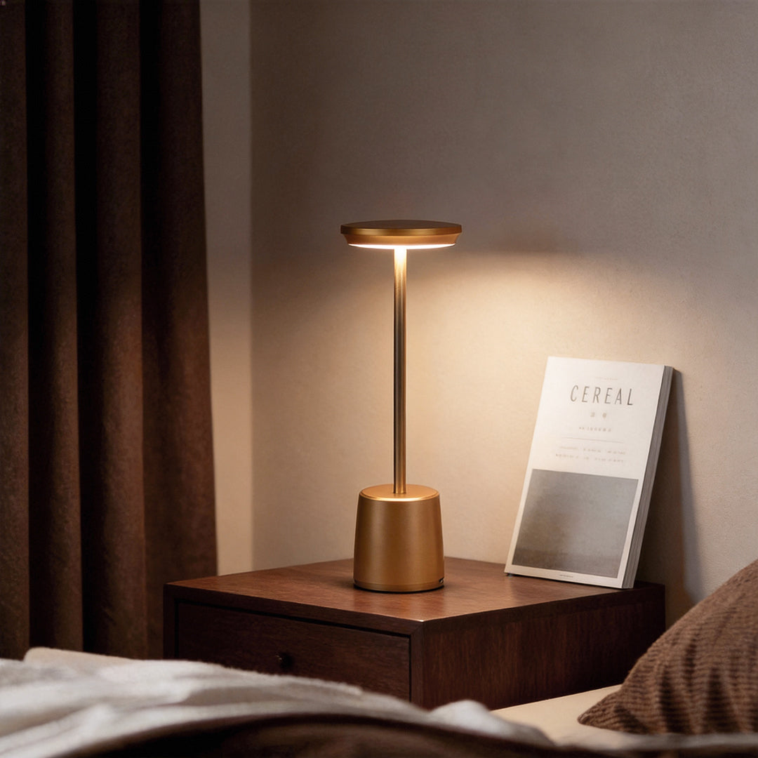 Portable Rechargeable LED Table Lamp – 3-Step Dimmable Cordless Light for Dining, Bar & Home Ambiance