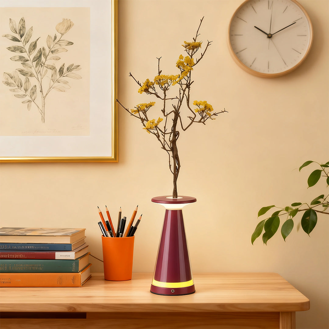 Artistic Vase Table Lamp with Built-in Mosquito Repellent — Elegant Home Lighting