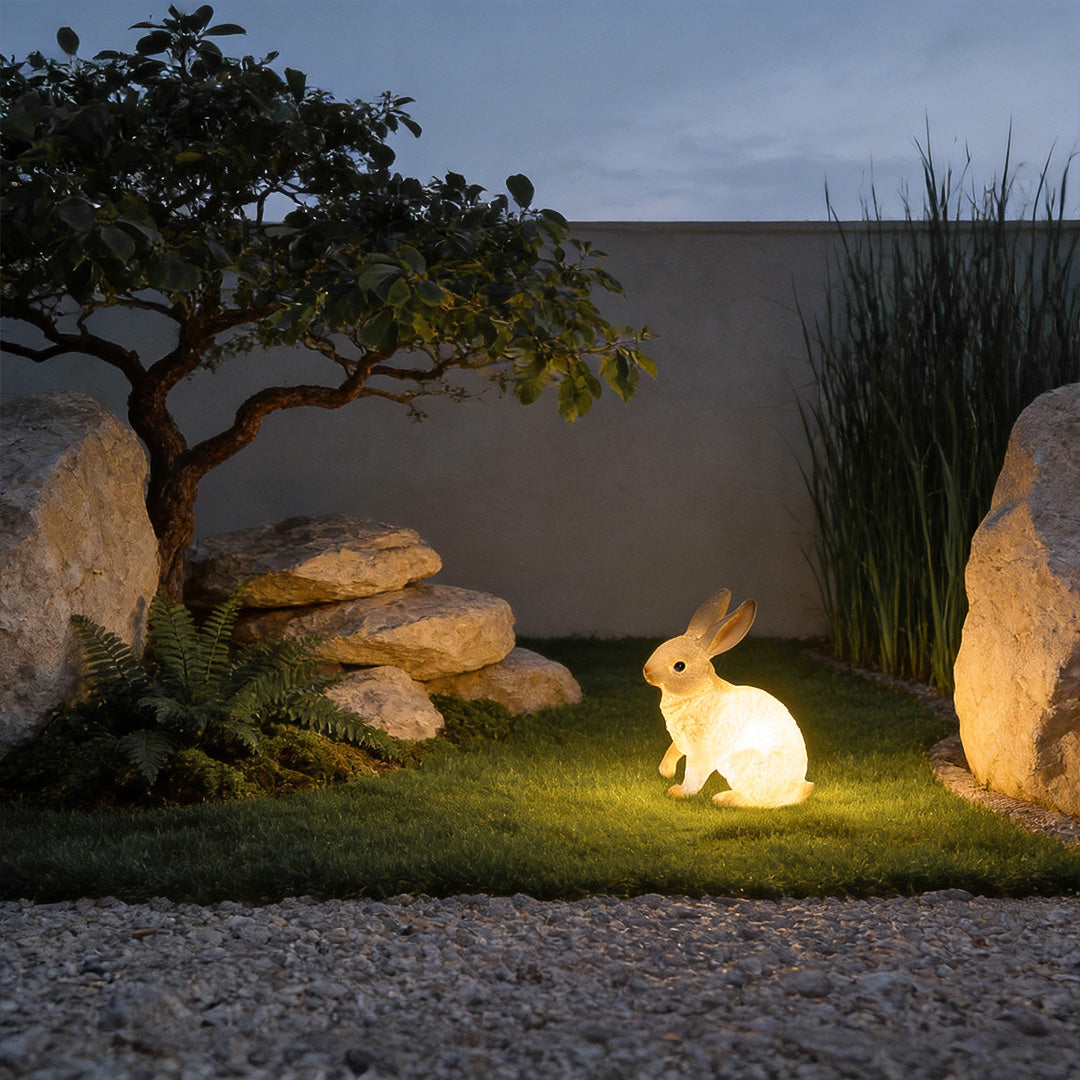 Rabbit Garden Light Modern Waterproof Fiberglass Light