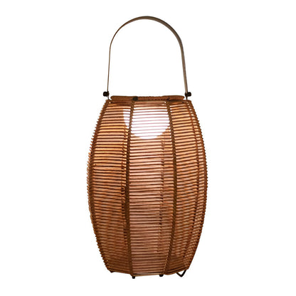 Rattan Floor Lantern LED Waterproof Portable Modern Outdoor Light