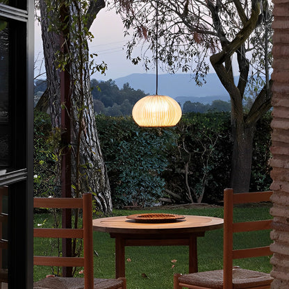 Rattan Outdoor Pendant Light Modern Waterproof Lights