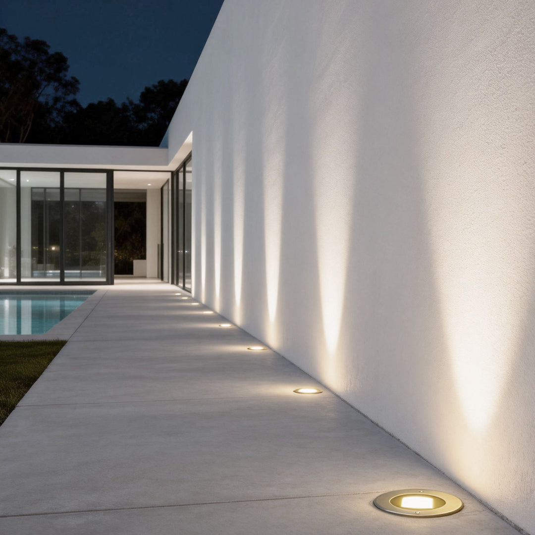 Recessed Deck Step Lights Modern Black LED Metal Light