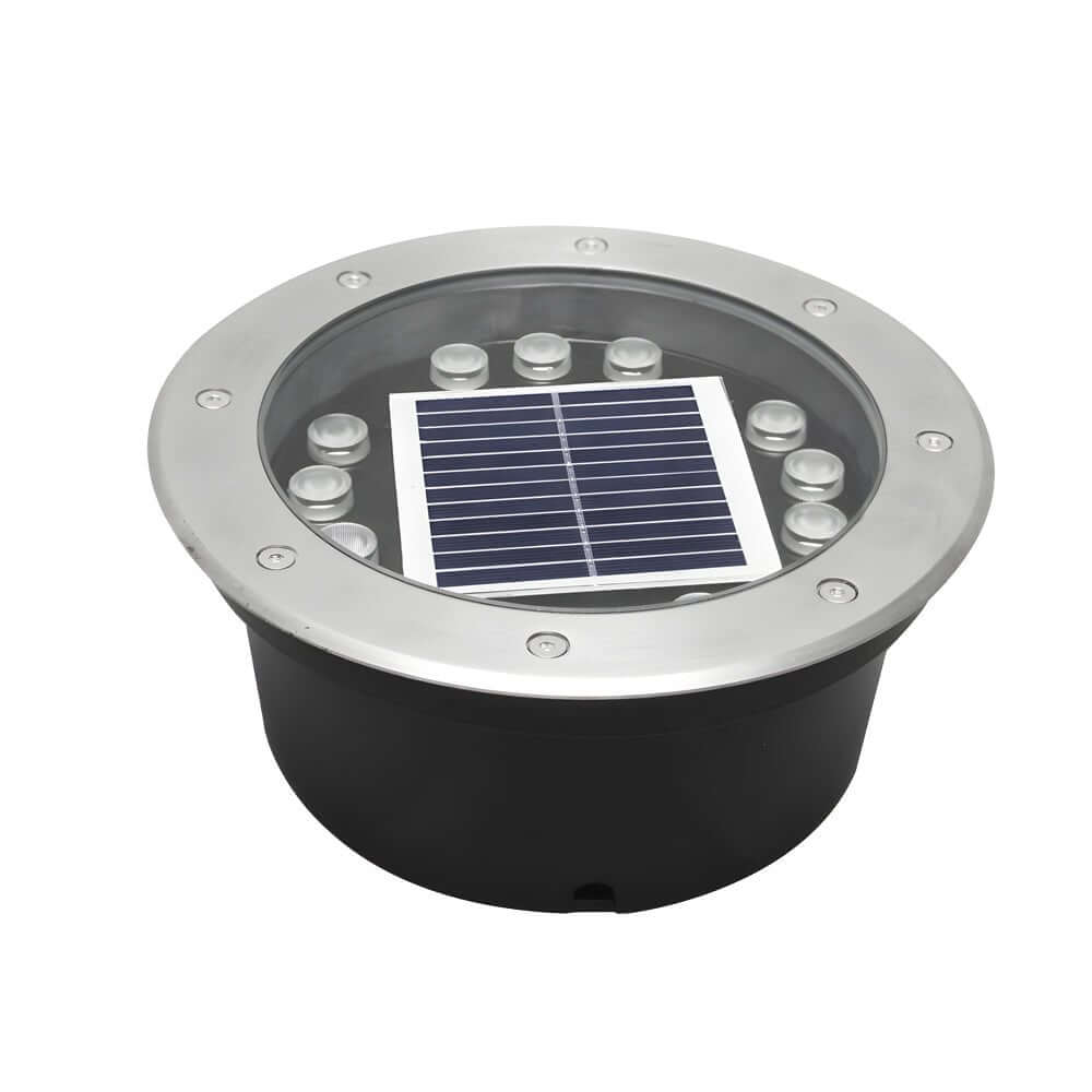Recessed Floor Lighting Solar LED Metal Well Light