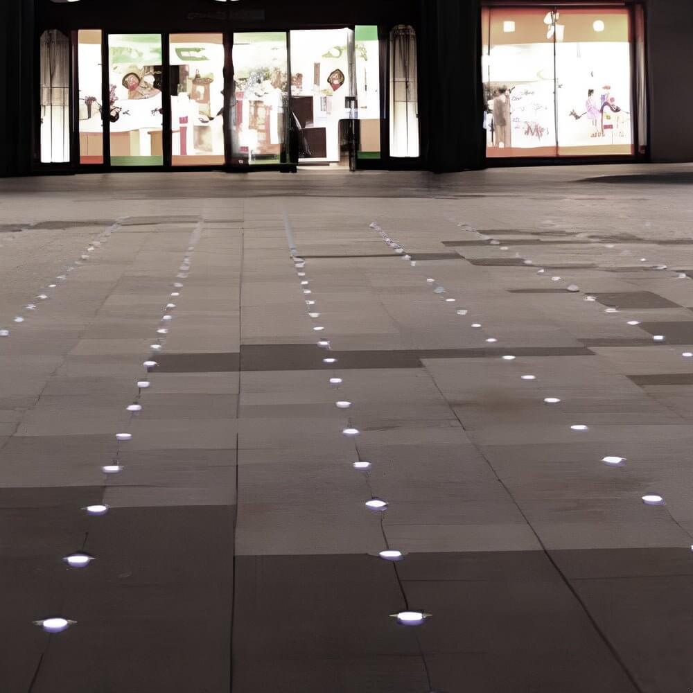 Recessed Floor Lighting Solar LED Metal Well Light