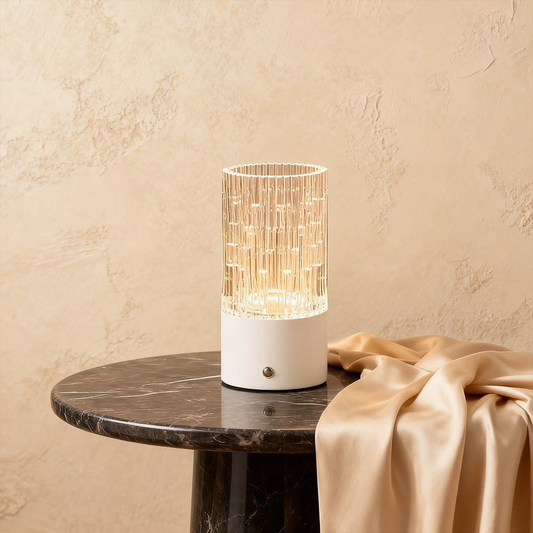 Art Deco Table Lamp - Vase-Inspired Light in ABS & PS Material
