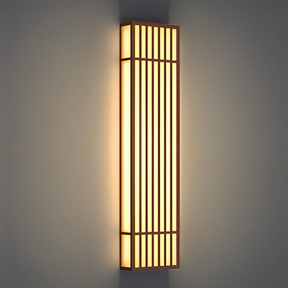 Rectangle LED Outdoor Wall Light Retro Grid Waterproof Light