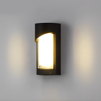 Black Outdoor Wall Light Modern Waterproof LED Light