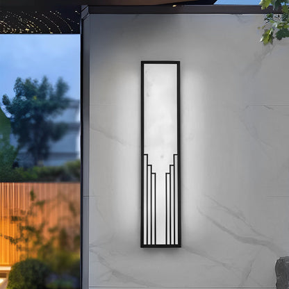 Rectangular Exterior Wall Sconce Resin Waterproof LED Light