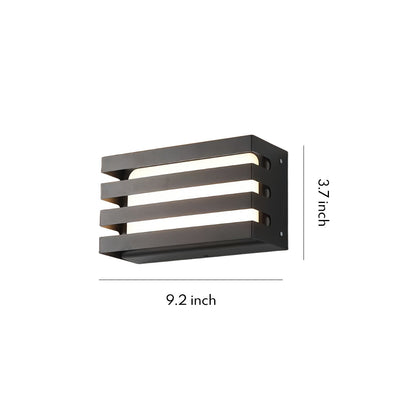 Outdoor Wall Lights LED Waterproof Black Courtyard Light