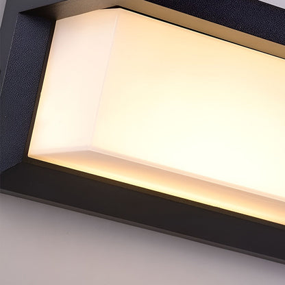 Rectangular Outdoor Wall Lights Waterproof Modern Solar Light
