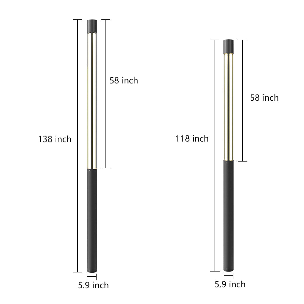 Residential Bollard Lights Modern Cylindrical LED – Waterproof IP54 Pathway Light for Landscape