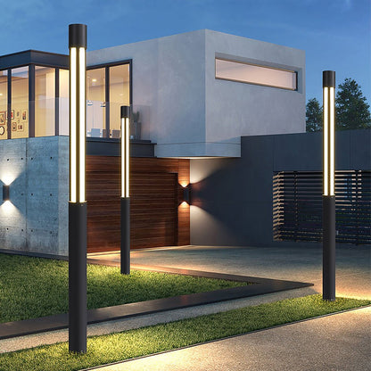 Residential Bollard Lights Modern Cylindrical LED – Waterproof IP54 Pathway Light for Landscape