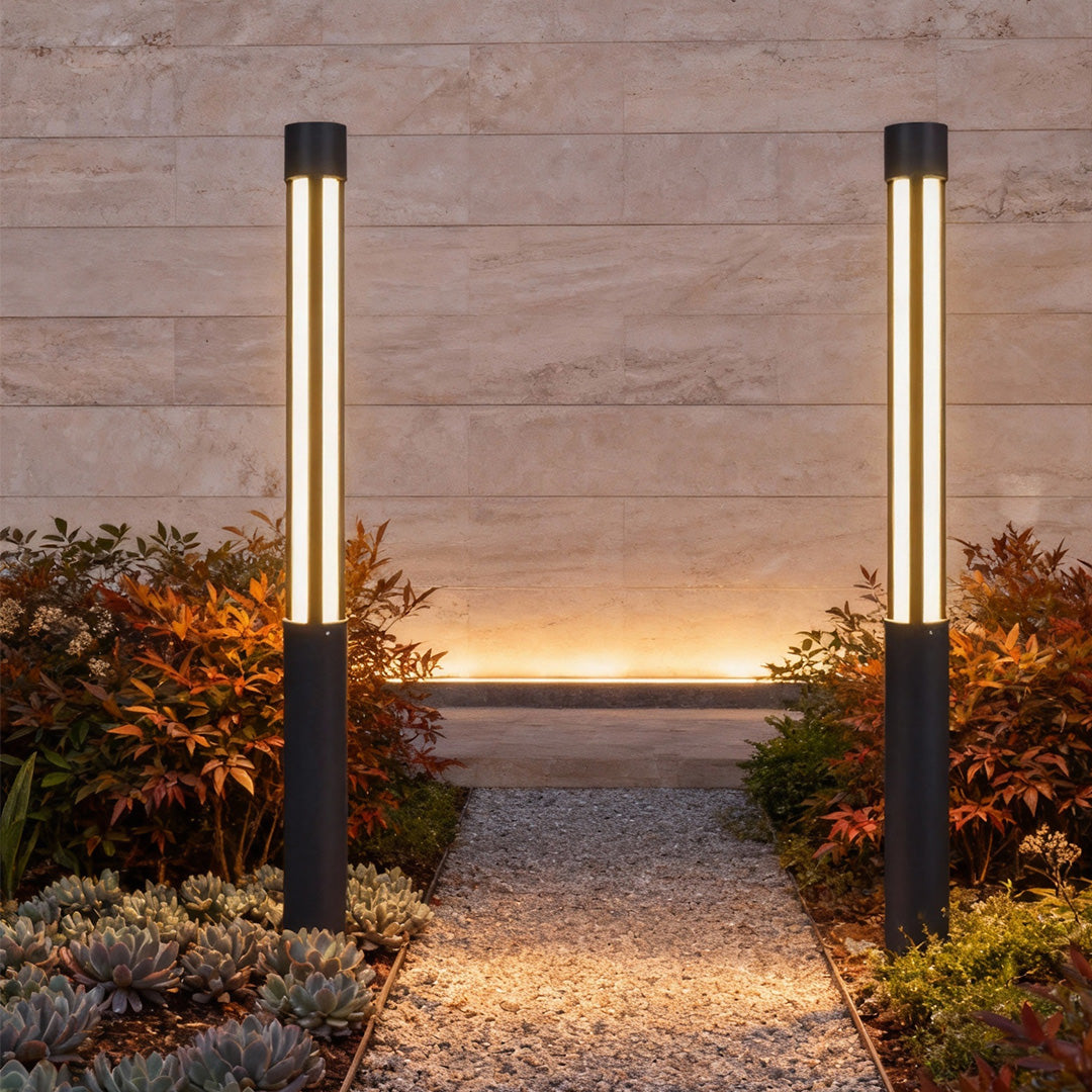 Residential Bollard Lights Modern Cylindrical LED – Waterproof IP54 Pathway Light for Landscape