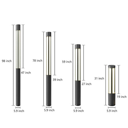 Residential Bollard Lights Modern Cylindrical LED – Waterproof IP54 Pathway Light for Landscape