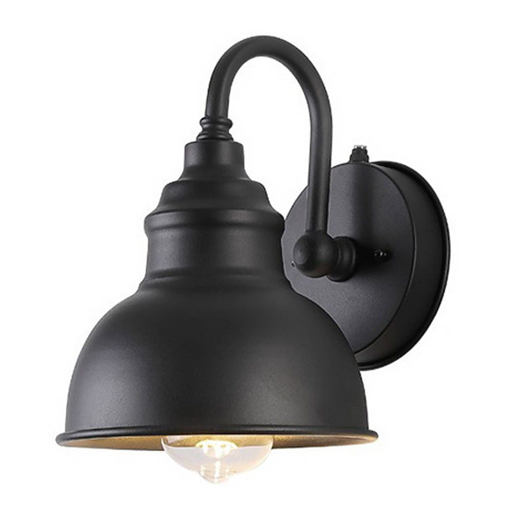 Matte Black Gooseneck Light Industrial Outdoor Light