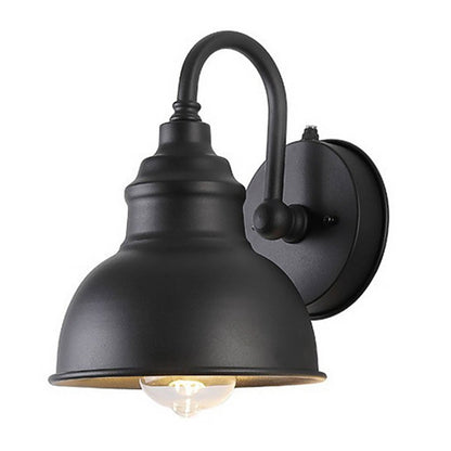 Matte Black Gooseneck Light Industrial Outdoor Light