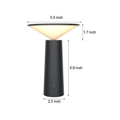 Rotatable LED Torch Downlight Table Lamp – USB-Charging Nordic Desk Light for Bedroom & Office