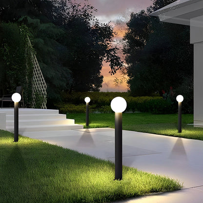 Round Bollard Lights Elegant Spherical Lampshade LED Light