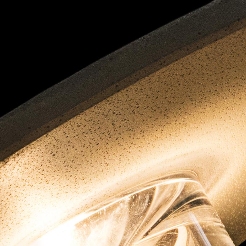Round Exterior Wall Lights Gray Concrete LED Landscape Lighting