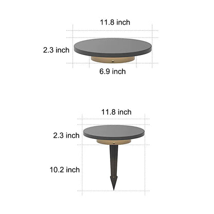 Round Lawn Light LED Die-Cast Aluminum Burying Lamp
