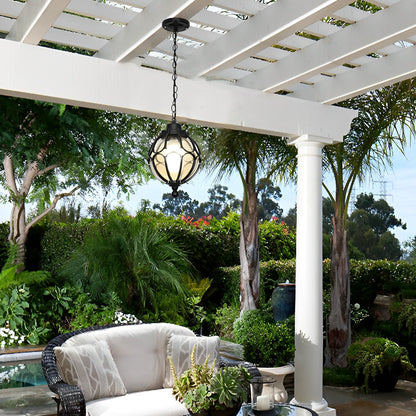 Round Outdoor Hanging Lights Aluminum Waterproof Outdoor Light