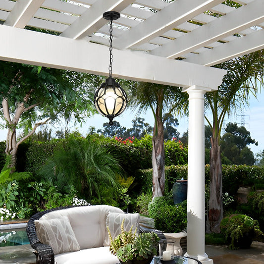 Round Outdoor Hanging Lights Aluminum Waterproof Outdoor Light