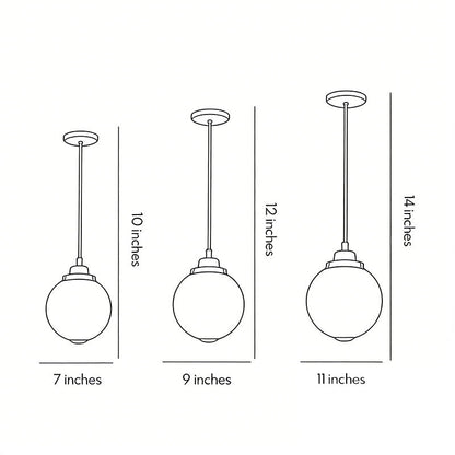 Round Outdoor Hanging Lights Aluminum Waterproof Outdoor Light