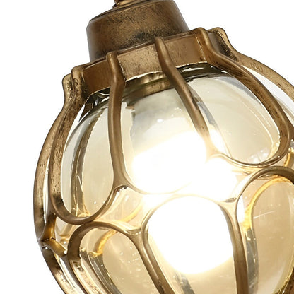 Round Outdoor Hanging Lights Aluminum Waterproof Outdoor Light