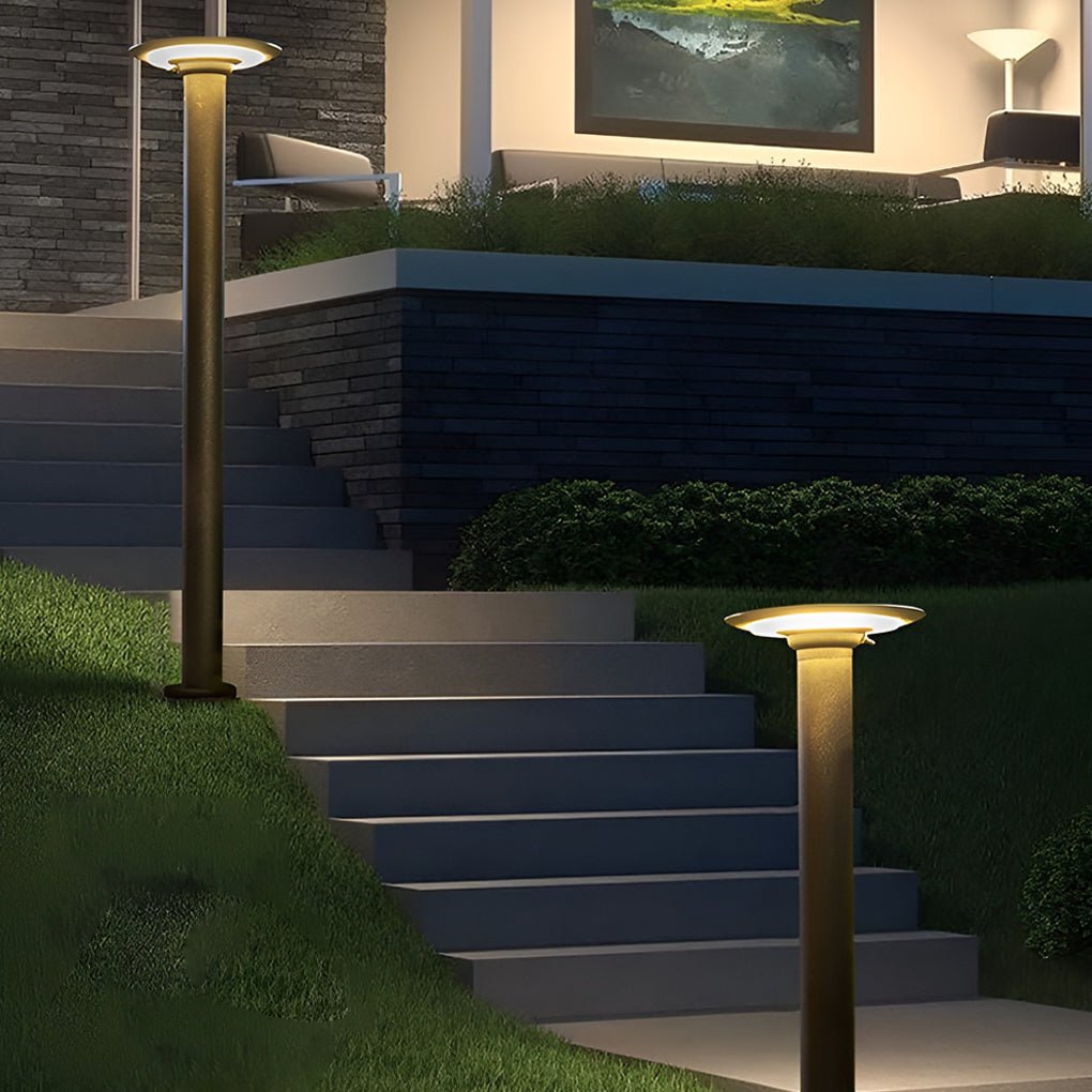 Outdoor Bollards Lighting Innovative Ufo-Shaped Solar Light