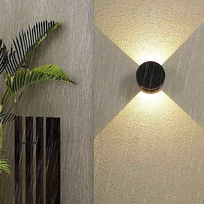 Up and Down Wall Lights Round Waterproof LED Light