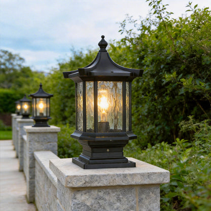 Lantern Pillar Lights European-Style Vintage Outdoor Pier Mount Light