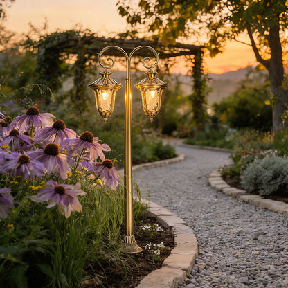 Path Lighting Outdoor European Style Full Copper LED Vintage Light