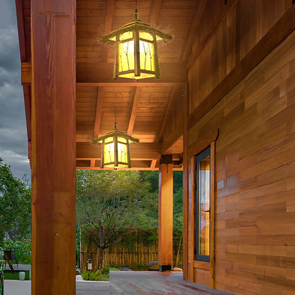 Bamboo Pendant Light Farmhouse Modern Atmosphere Lawn Light