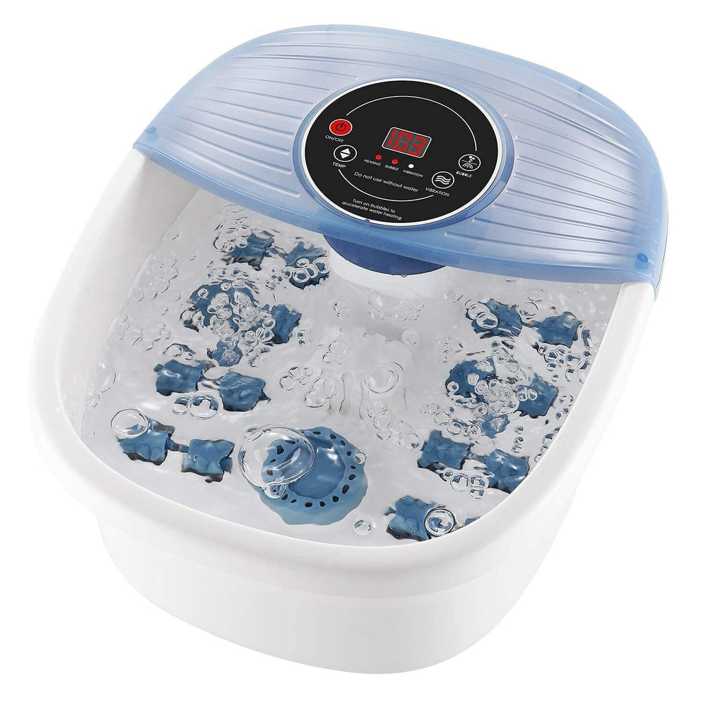 Foot Spa Bath Massager with Heat & Bubbles - Temperature Controlled Foot Soak Tub with Vibration