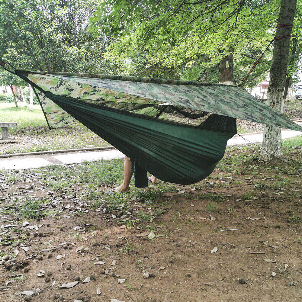 Camping Hammock Tent 2 Person with Rain Fly Canopy - Portable Lightweight Hammock for Backpacking