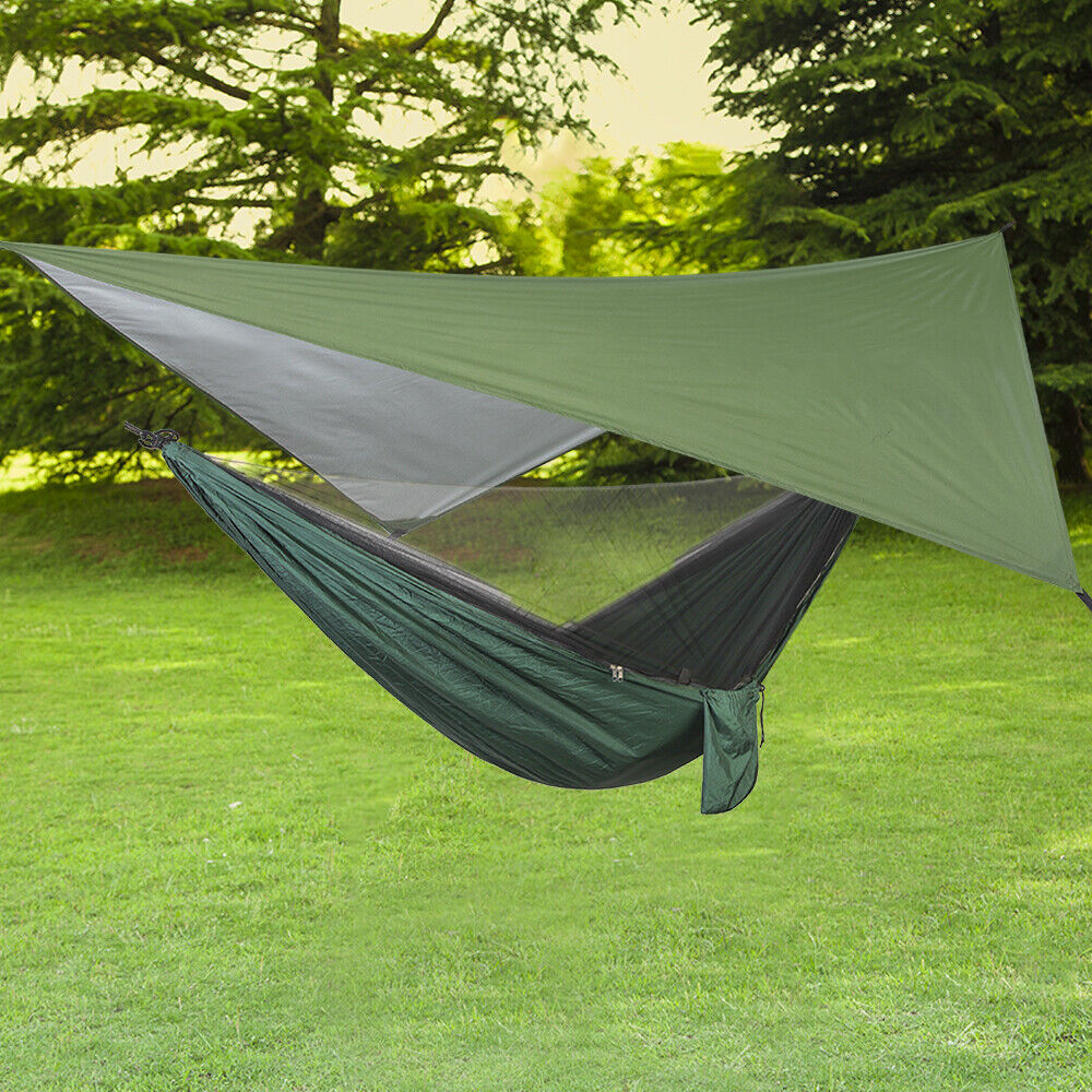 Camping Hammock Tent 2 Person with Rain Fly Canopy - Portable Lightweight Hammock for Backpacking