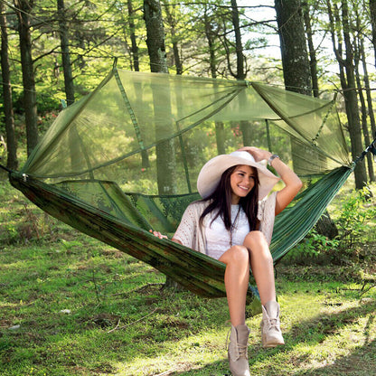 Camping Hammock Tent for 2 Person with Rain Fly Canopy – Portable Lightweight Hammock for Backpacking
