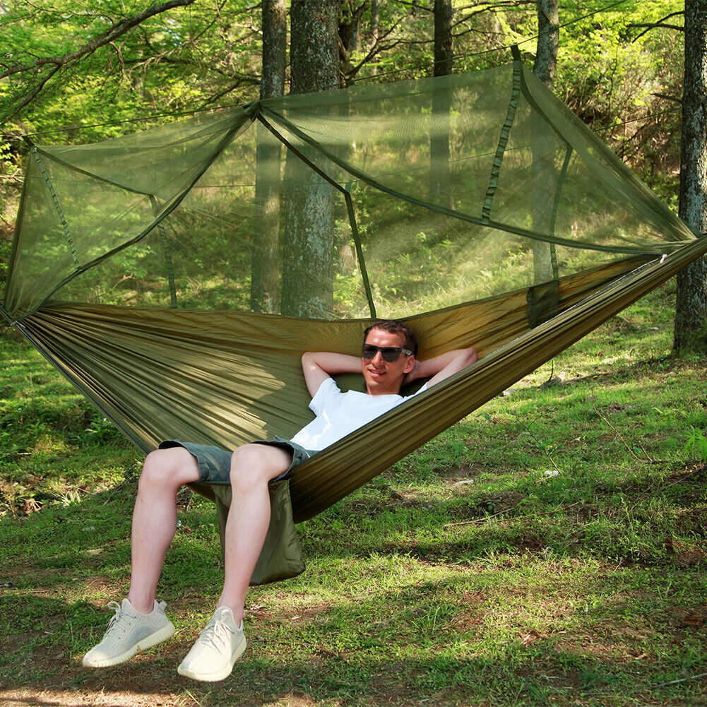 Camping Hammock Tent 2 Person with Rain Fly Canopy - Portable Lightweight Hammock for Backpacking