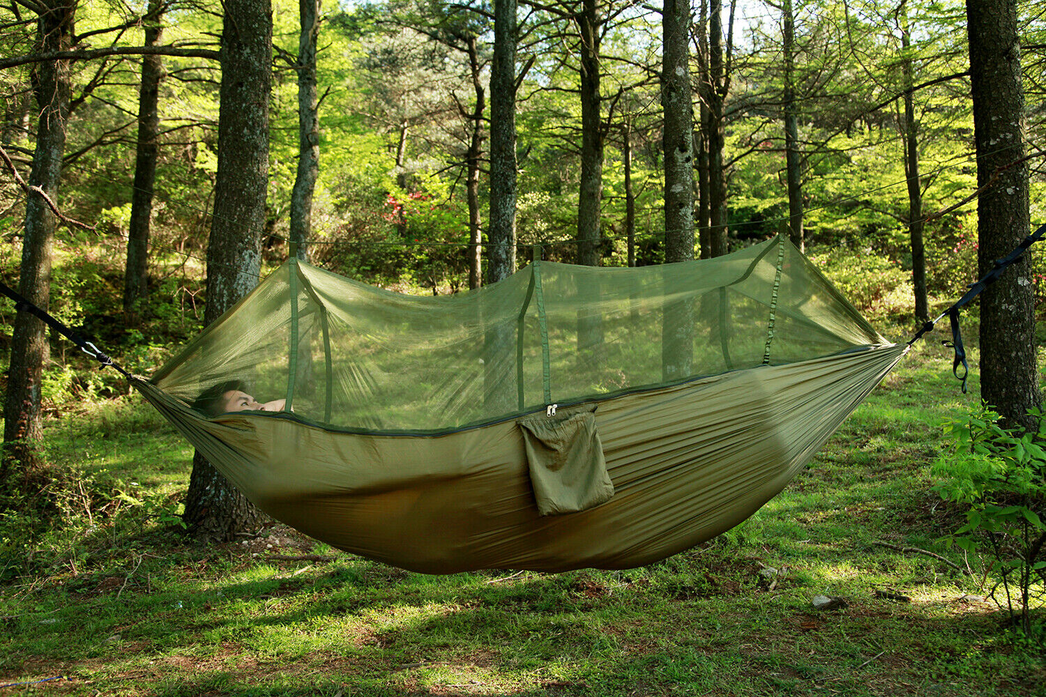 Camping Hammock Tent 2 Person with Rain Fly Canopy - Portable Lightweight Hammock for Backpacking