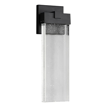 Seeded Crystal Outdoor Wall Lighting Rectangular LED Light