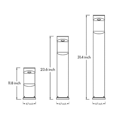 Garden Outdoor Lights Minimalist One-way Lighting Bollard Light