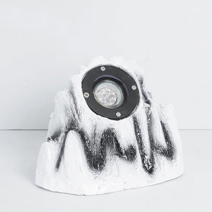 Resin Stone-Inspired Warm LED Garden Light Outdoor Illumination