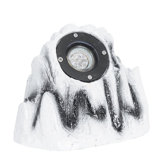 Resin Stone-Inspired Warm LED Garden Light Outdoor Illumination