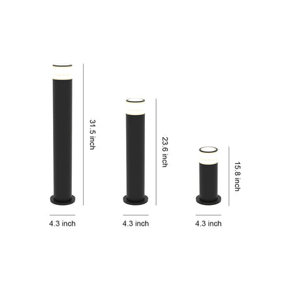 Outdoor Path Light Sleek Ambient Garden Bollard Lamps