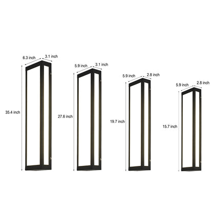 Rectangle Outdoor Wall Lighting Modern LED Waterproof Light