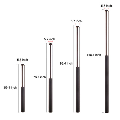 Tall Garden Bollard Light Minimalist Modern Waterproof LED Light