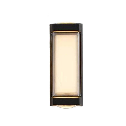 Sleek Dual-Directional Outdoor Wall Light with Modern Arc & Rectangular Designs