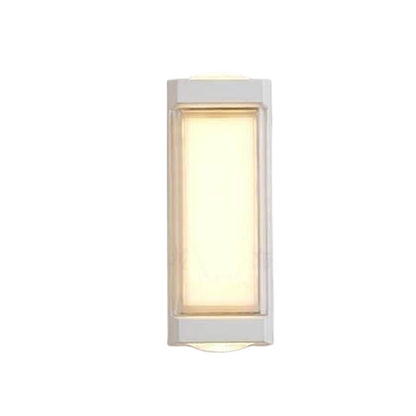 Sleek Dual-Directional Outdoor Wall Light with Modern Arc & Rectangular Designs