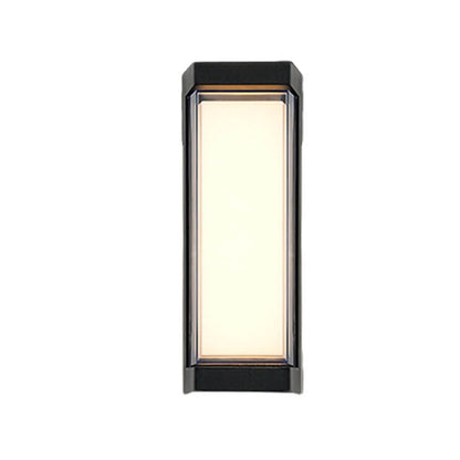 Sleek Dual-Directional Outdoor Wall Light with Modern Arc & Rectangular Designs