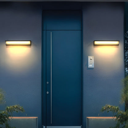 Front Porch Light Fixtures Rectangular Waterproof LED Wall Light